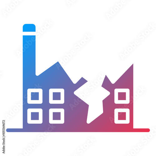 Factory Breakdown Icon Style