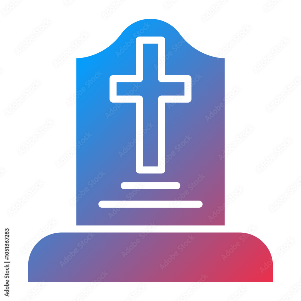 Obraz premium Headstone Icon Style