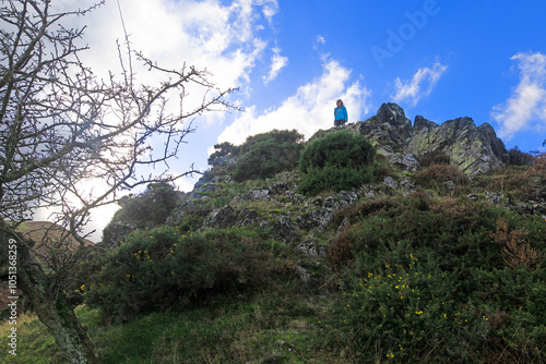 Hiking and light climbing in the Carding Mill Valley and Long Mynd. photo