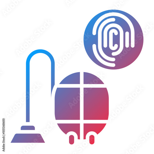 Biometric Vacuum Icon Style