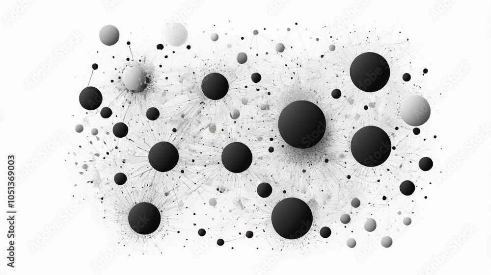 Abstract Dots and Lines Illustration with Precision Design Abstract Dots and Lines Illustration with Precision Design