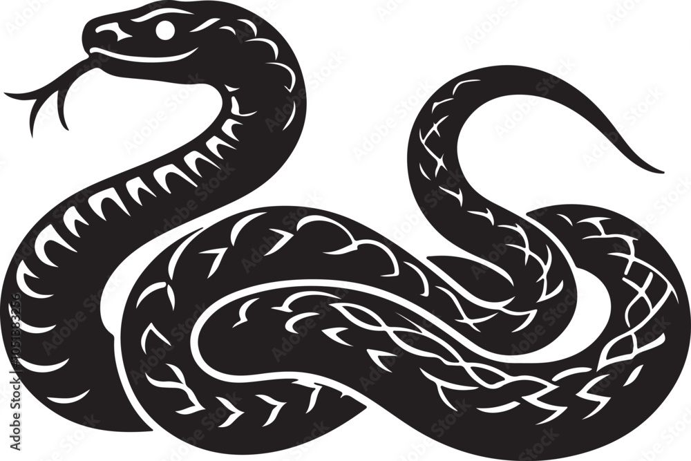 Fototapeta premium illustration of a snake