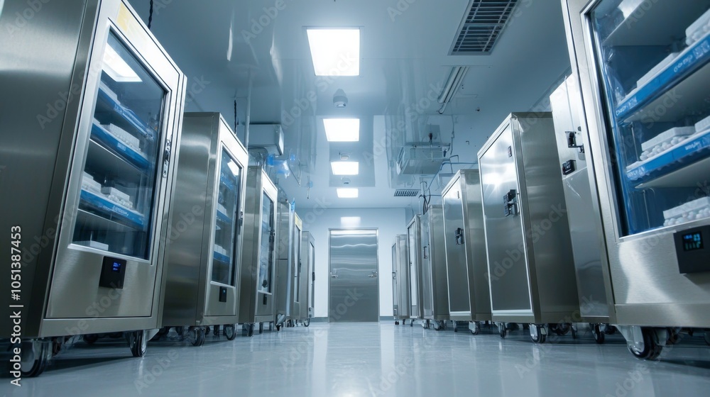 Obraz premium Embryo storage facility power backup and monitoring systems documentary