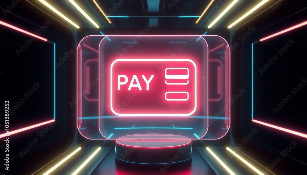 Obraz premium Neon Sign Displaying 