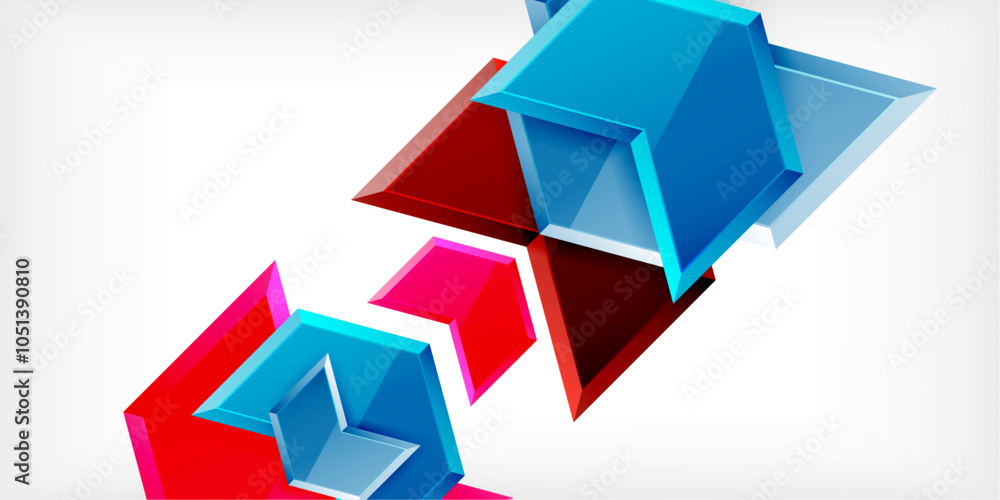 Technology dynamic arrow geometric background. Vector Illustration For Wallpaper, Banner, Background, Card, Book Illustration, landing page