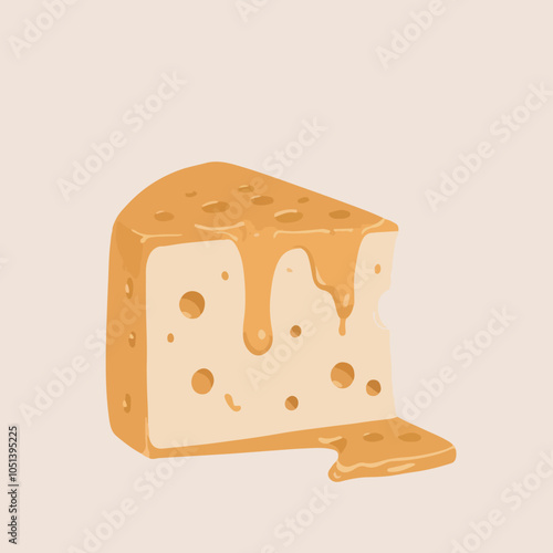 Art and Illustration of cheese perfect for design