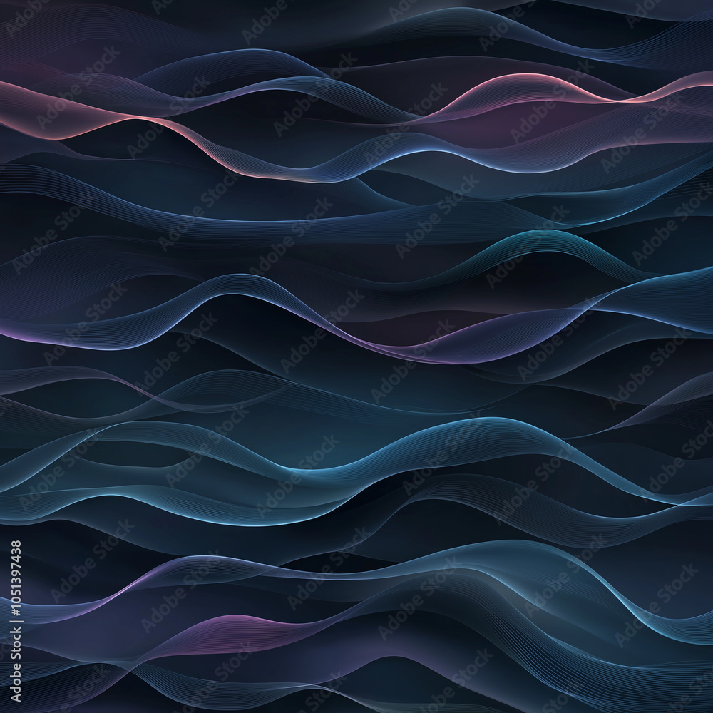 The image is a black and white photo of a wave with a purple and blue tint The image is a black and white photo of a wave with a purple and blue tint