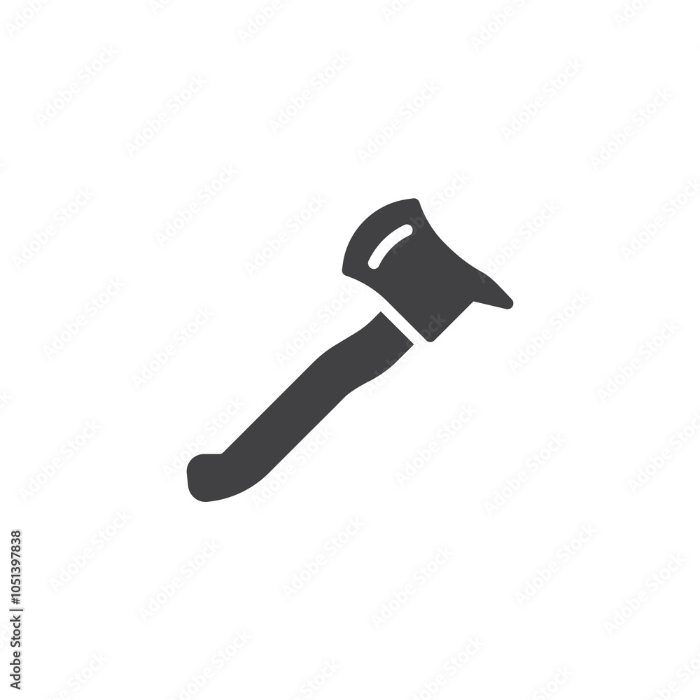 Firefighting axe vector icon Firefighting axe vector icon