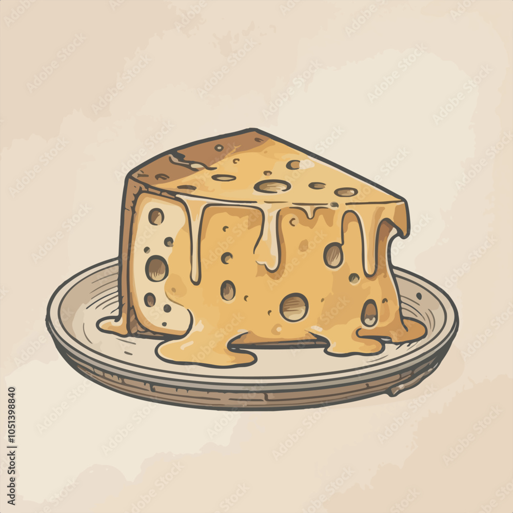 Art and Illustration of cheese perfect for design Art and Illustration of cheese perfect for design