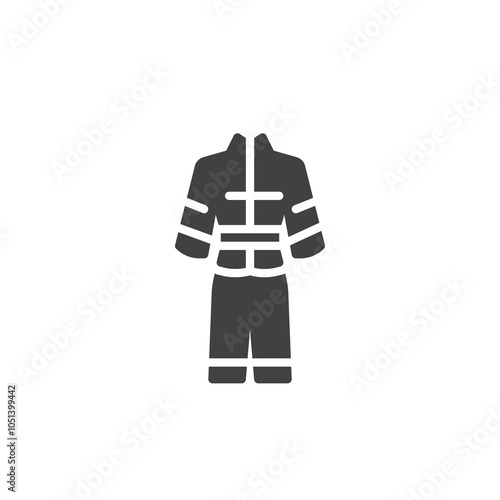 Protective uniform vector icon