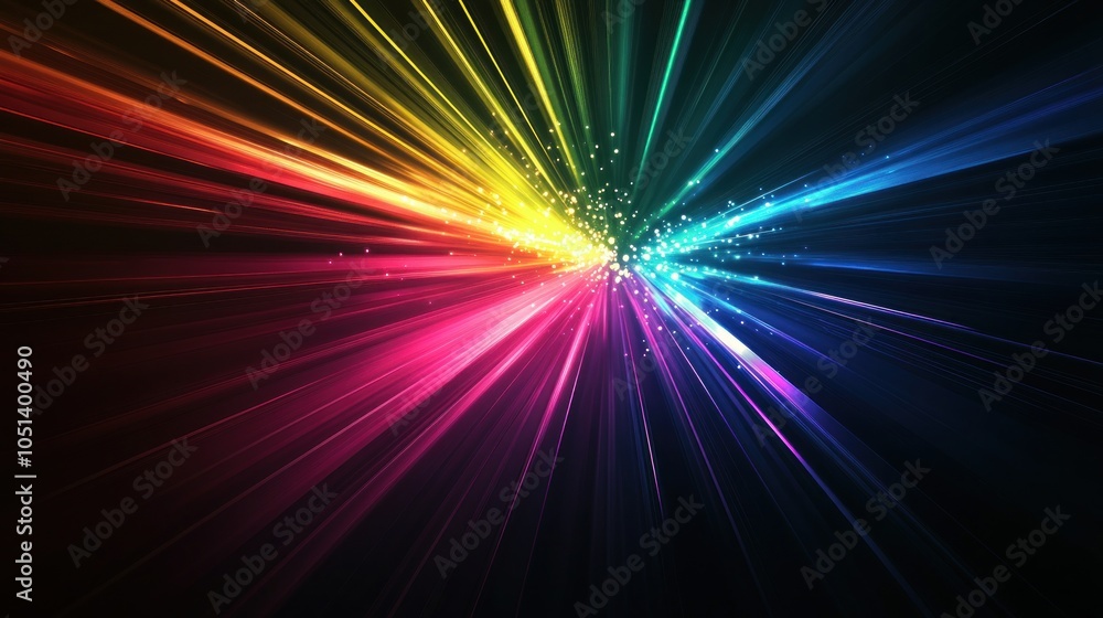 Abstract Colorful Light Burst Abstract Colorful Light Burst