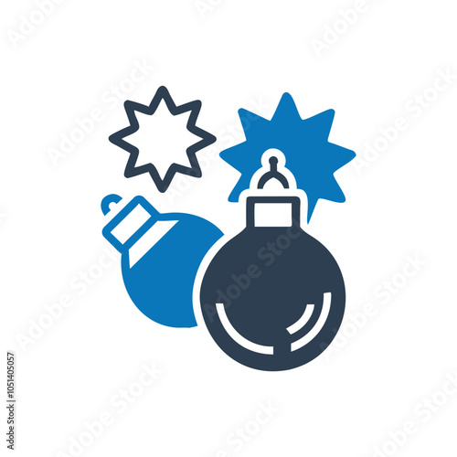 Bomb icon on white background