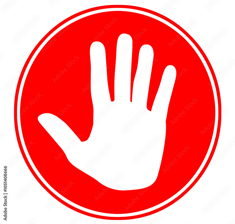 Obraz premium stop sign transparent background