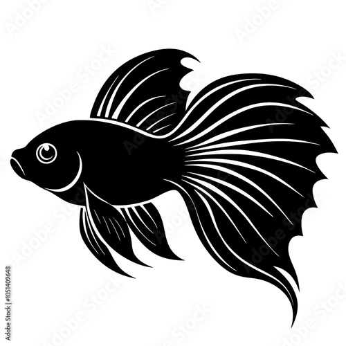 illustration of a betta fish photo