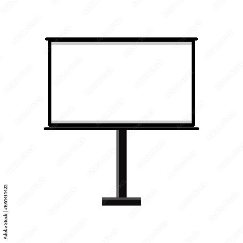 Billboard blank isolated on transparent background. Billboard blank isolated on transparent background.