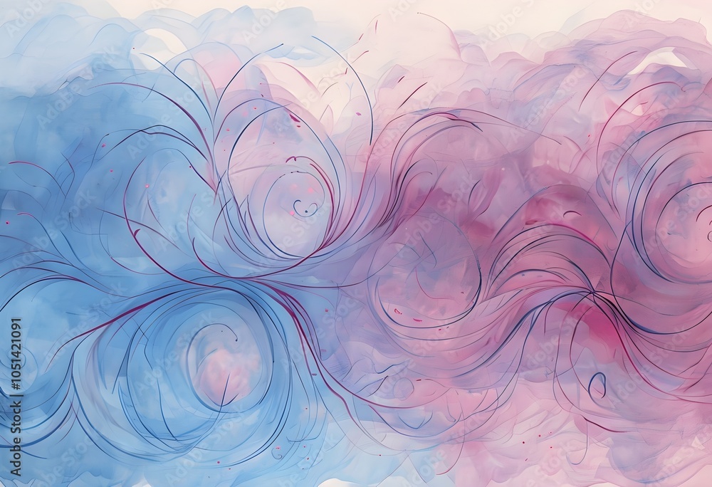 abstract illustration embodies mindfulness meditation with gentle swirling patterns in pastel soothing hues abstract illustration embodies mindfulness meditation with gentle swirling patterns in pastel soothing hues