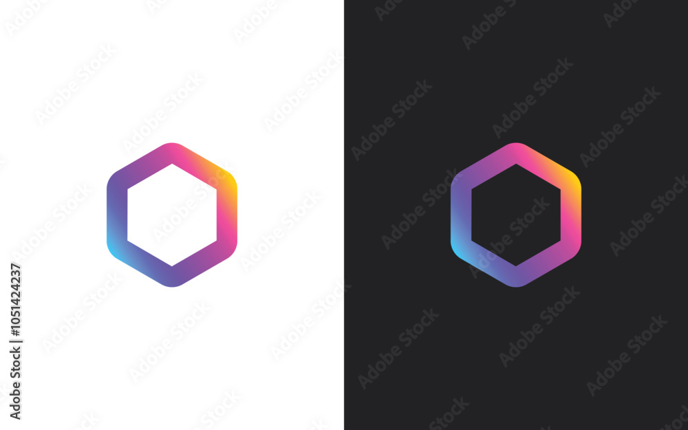 Geometric polygon logo design template Geometric polygon logo design template