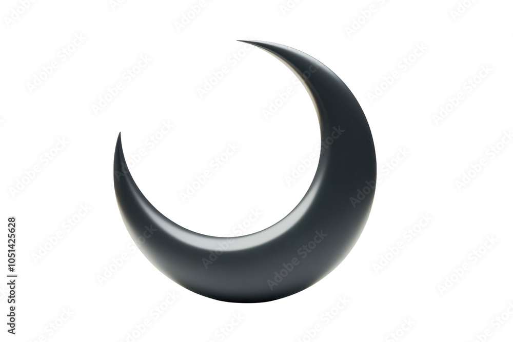 Elegant black crescent moon silhouette on a transparent background. symbolizing night, mystery, and serenity. Perfect for celestial-themed designs. Elegant black crescent moon silhouette on a transparent background. symbolizing night, mystery, and serenity. Perfect for celestial-themed designs.