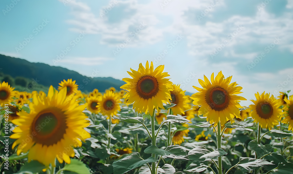 Fototapeta premium Spectacular Nature and Scenic Wonders: Golden Hour Sunsets, Lush Forests, Tranquil Beaches, and Vibrant Fields of Flowers in Stunning Views