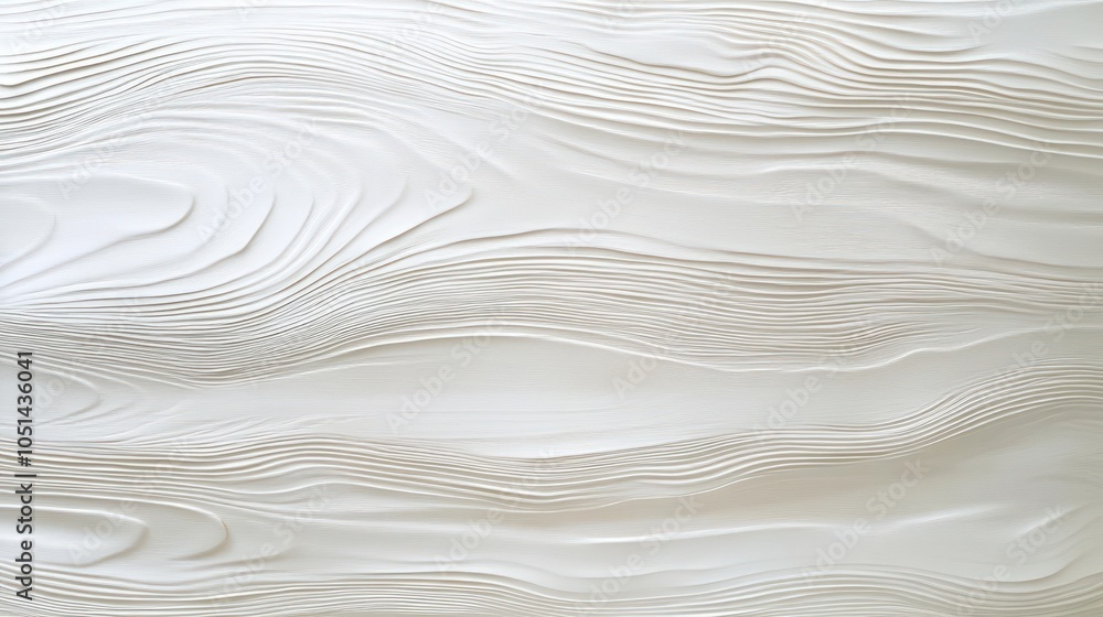 Obraz premium Abstract white wavy textured background.