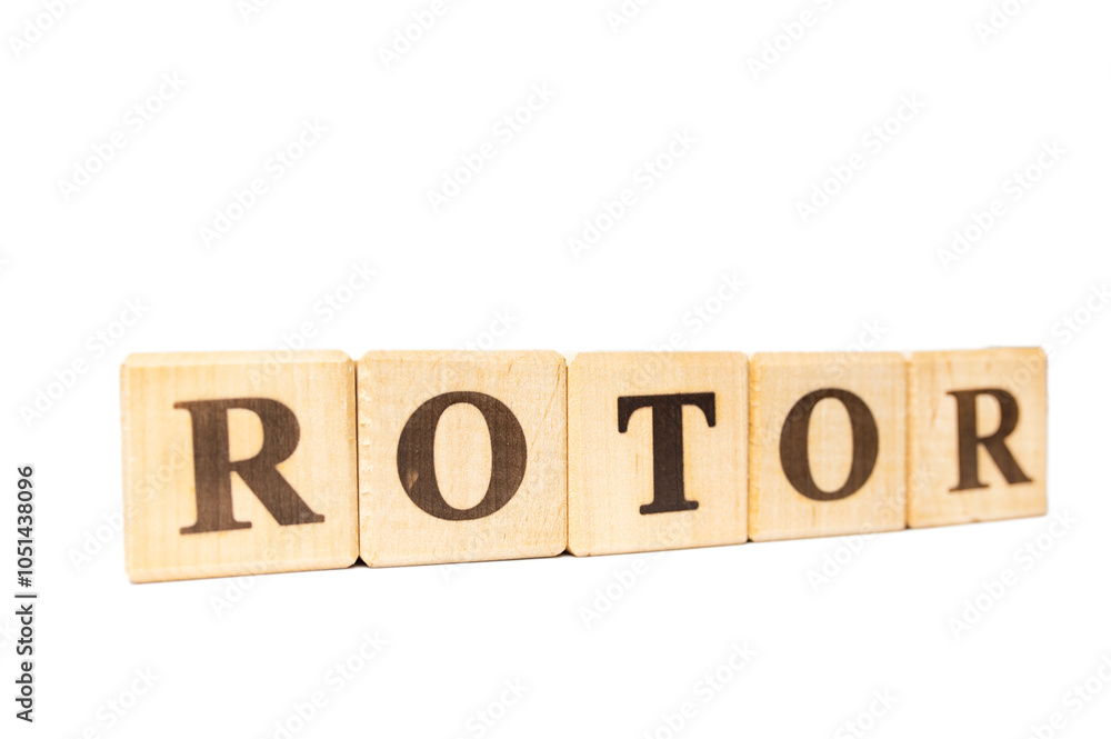Palindrome. Linguistic. World Engineering Day. International Mother Language Day. Wooden blocks spelling out ROTOR. Palindrome. Linguistic. World Engineering Day. International Mother Language Day. Wooden blocks spelling out ROTOR.