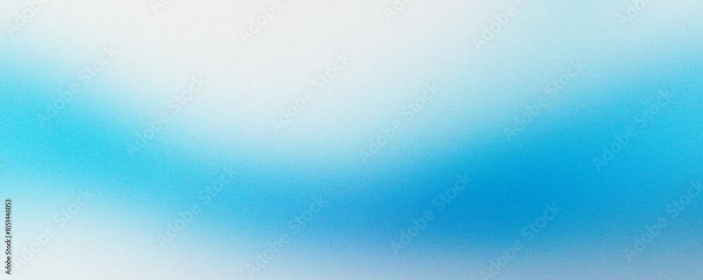 Obraz premium Abstract noise texture background, grainy light blue white gradient banner, minimalistic style. Template for cover, certificate, social networks