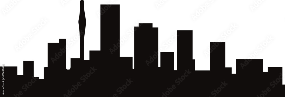 Obraz premium City Silhouette Element