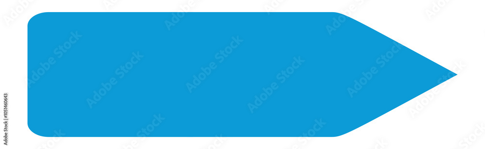 Obraz premium Pfeil Vorlage in blau mit Textfreiraum