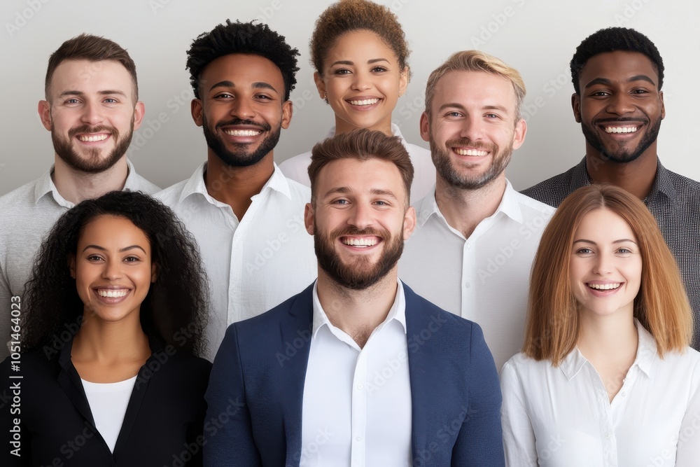 Fototapeta premium Diverse group of smiling professionals.