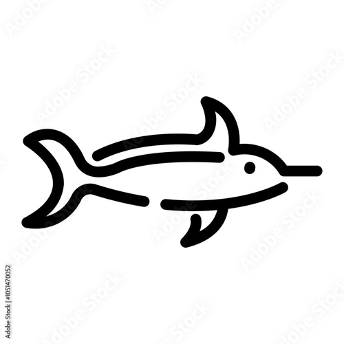 swordfish Line Gradient Icon