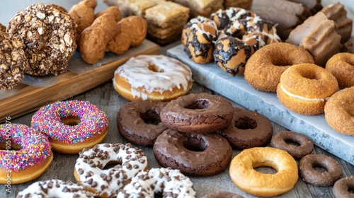 Wallpaper Mural A display of freshly baked treats for pets, including grain-free cookies, dog-safe donuts, and sweet potato chews, all made with natural, pet-safe ingredients Torontodigital.ca