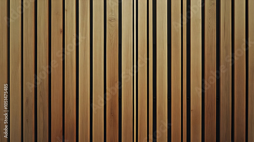 Wooden Vertical Slats Seamless Background Texture