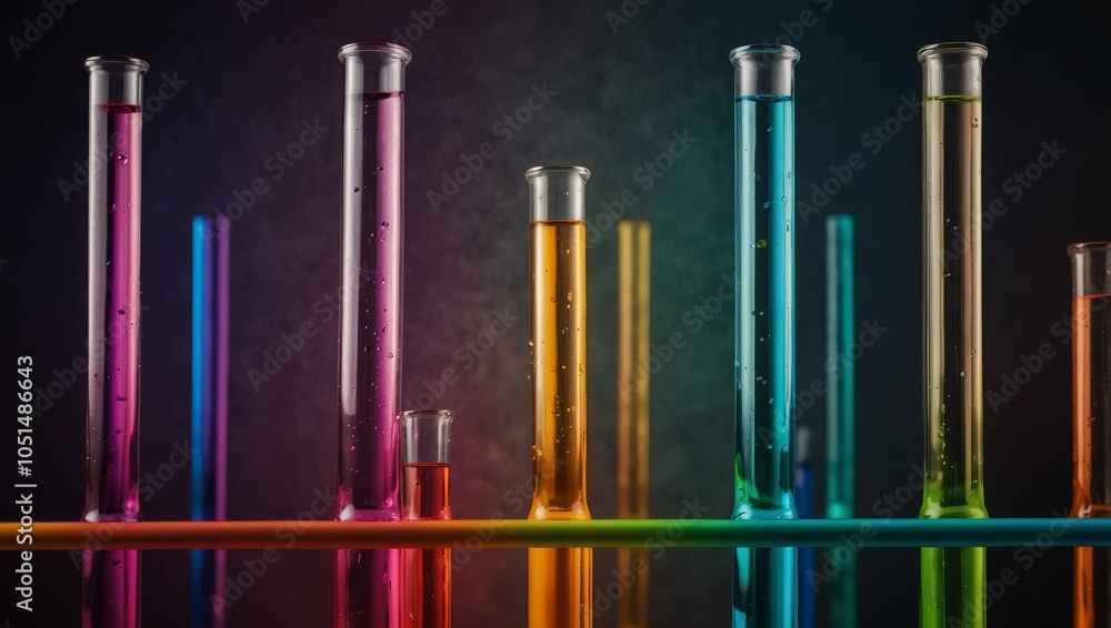 vibrant colored test tubes vibrant colored test tubes