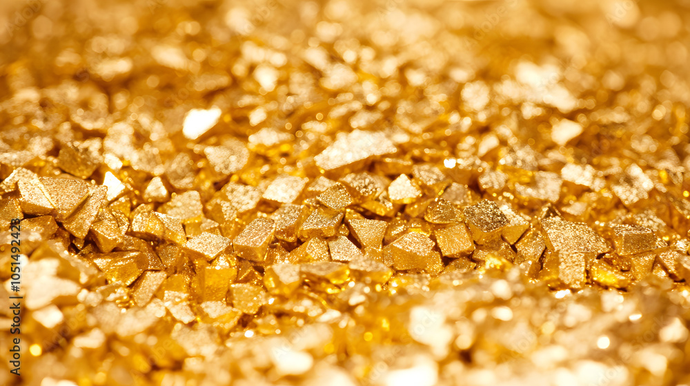 Golden glittering texture creates luxurious and rich atmosphere Golden glittering texture creates luxurious and rich atmosphere