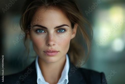 Free Download Serious businesswoman looking at the camera, Generative AI - GFXLoad