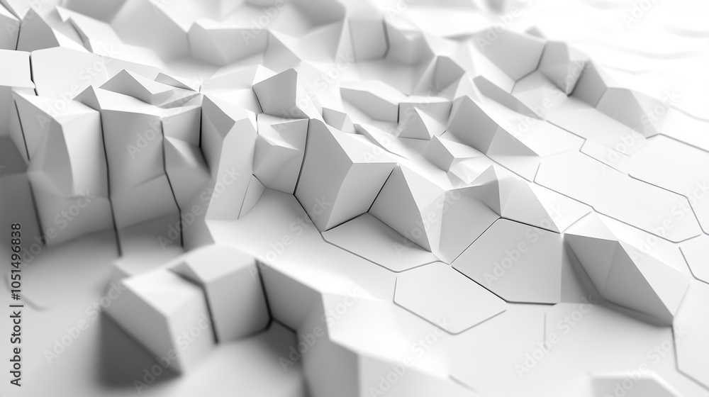 Intricate geometric patterns on a textured white surface created with 3D modeling techniques Intricate geometric patterns on a textured white surface created with 3D modeling techniques