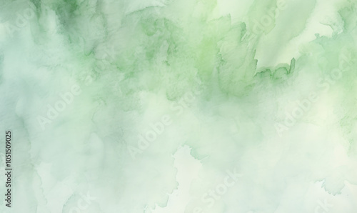 Acuarela abstracta verde.
