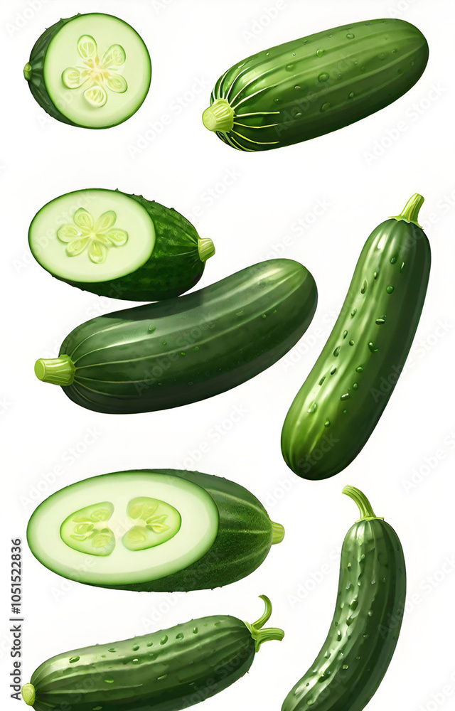 collection of cucumbers collection of cucumbers