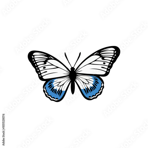 Blue Pansy Butterfly