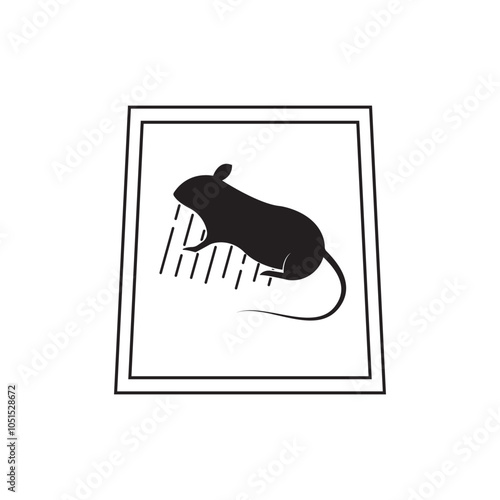 Mouse trap logo vector illustration