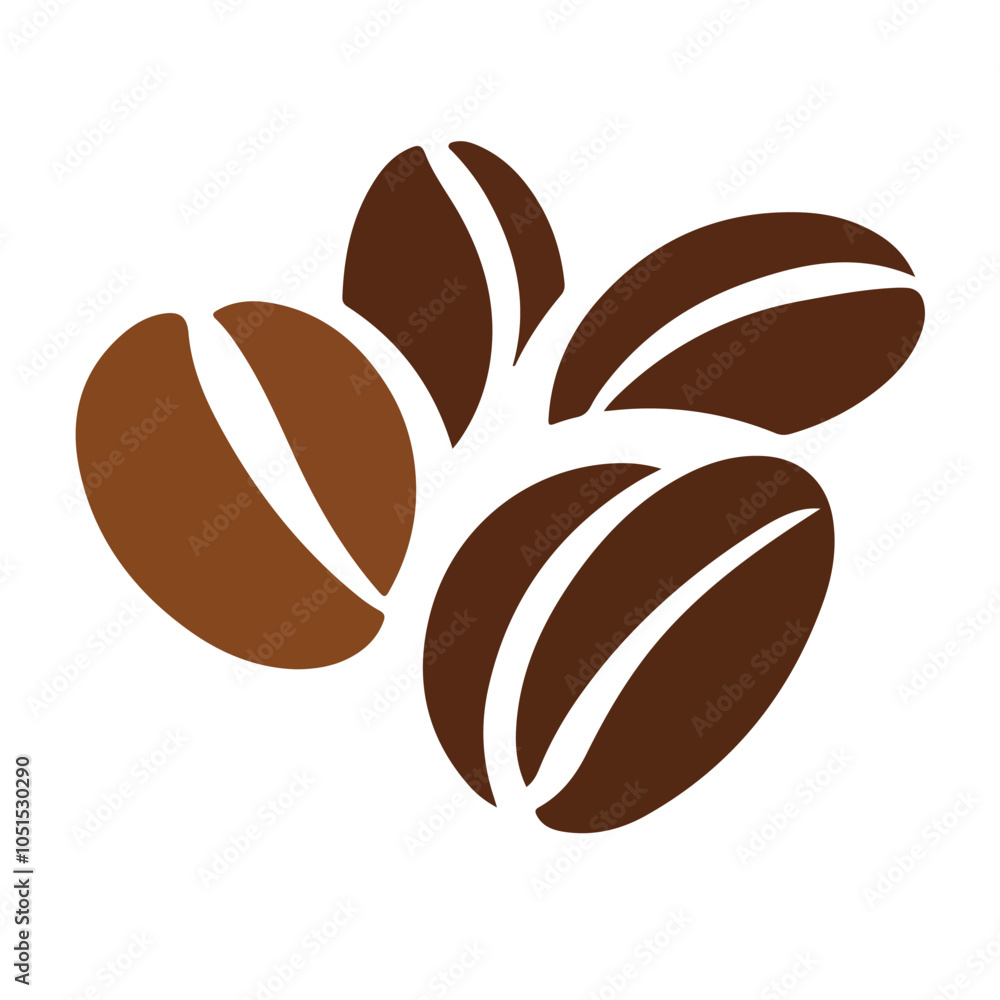 Obraz premium coffee beans on a white background