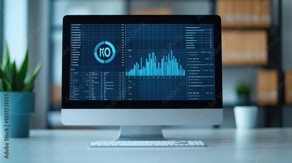 Holographic Dashboard Displaying Data Analysis Metrics Holographic Dashboard Displaying Data Analysis Metrics