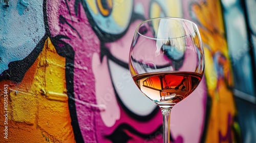 Urban Elegance: The Spirit of City Women Through a Wine Glass Lens photo