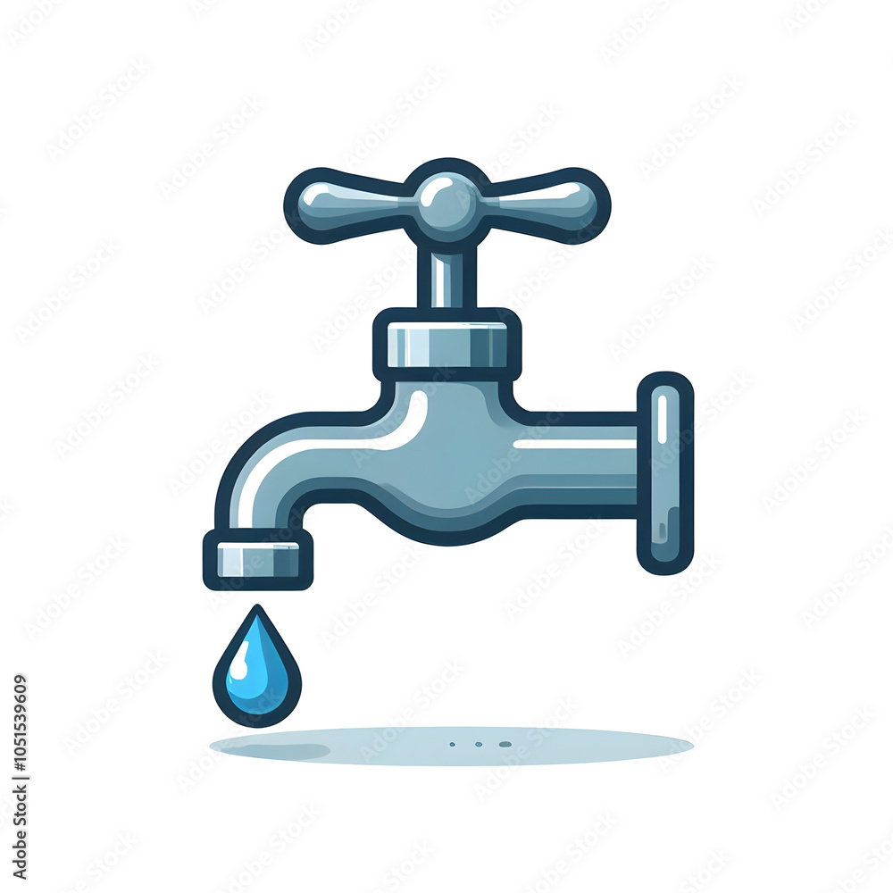 metal water faucet(tap) isolated on transparent. metal water faucet(tap) isolated on transparent.