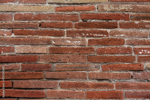 Wallpaper Mural Old brick wall. Ancient Roman masonry made of thin bricks - plinths. Torontodigital.ca