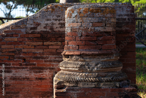 Wallpaper Mural Columns remaining from ancient structures. Archaeological sites in Italy. Torontodigital.ca