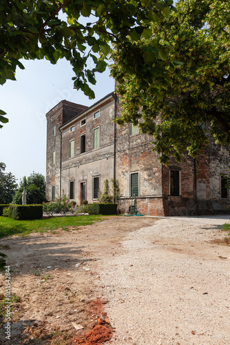 Wallpaper Mural View of an Italian villa and the road leading to it through the trees. Torontodigital.ca