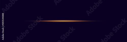 Laser light lines, flash of light and flare. Vector illustration