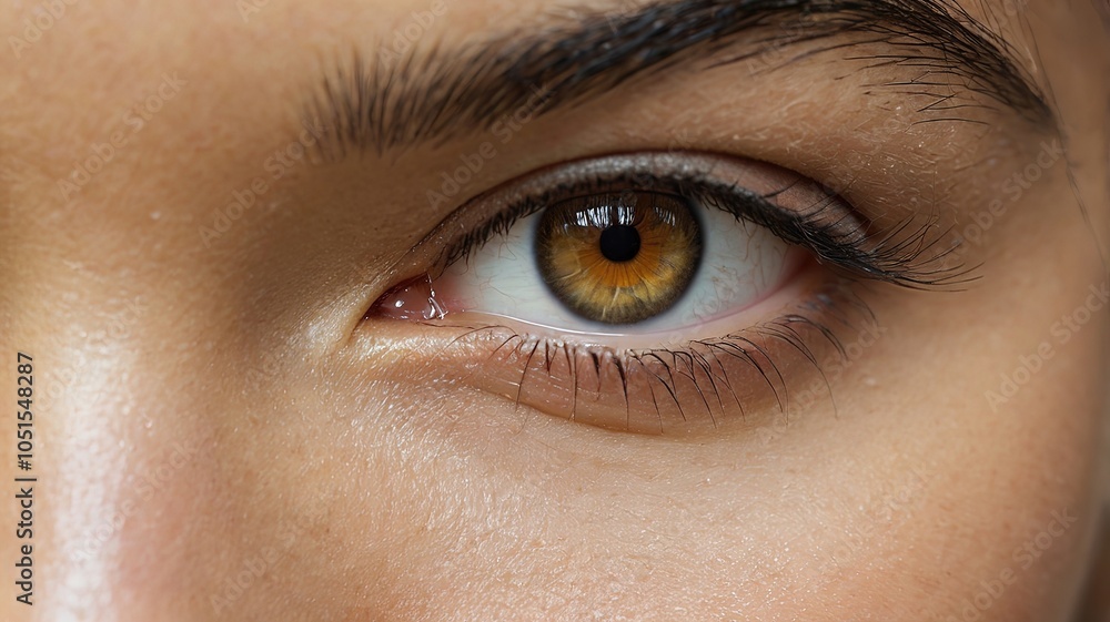 Amazing shot of beautiful Asian woman's eye. Amazing shot of beautiful Asian woman's eye.