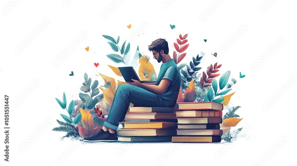 E-learning, virtual meeting, remote work concept E-learning, virtual meeting, remote work concept